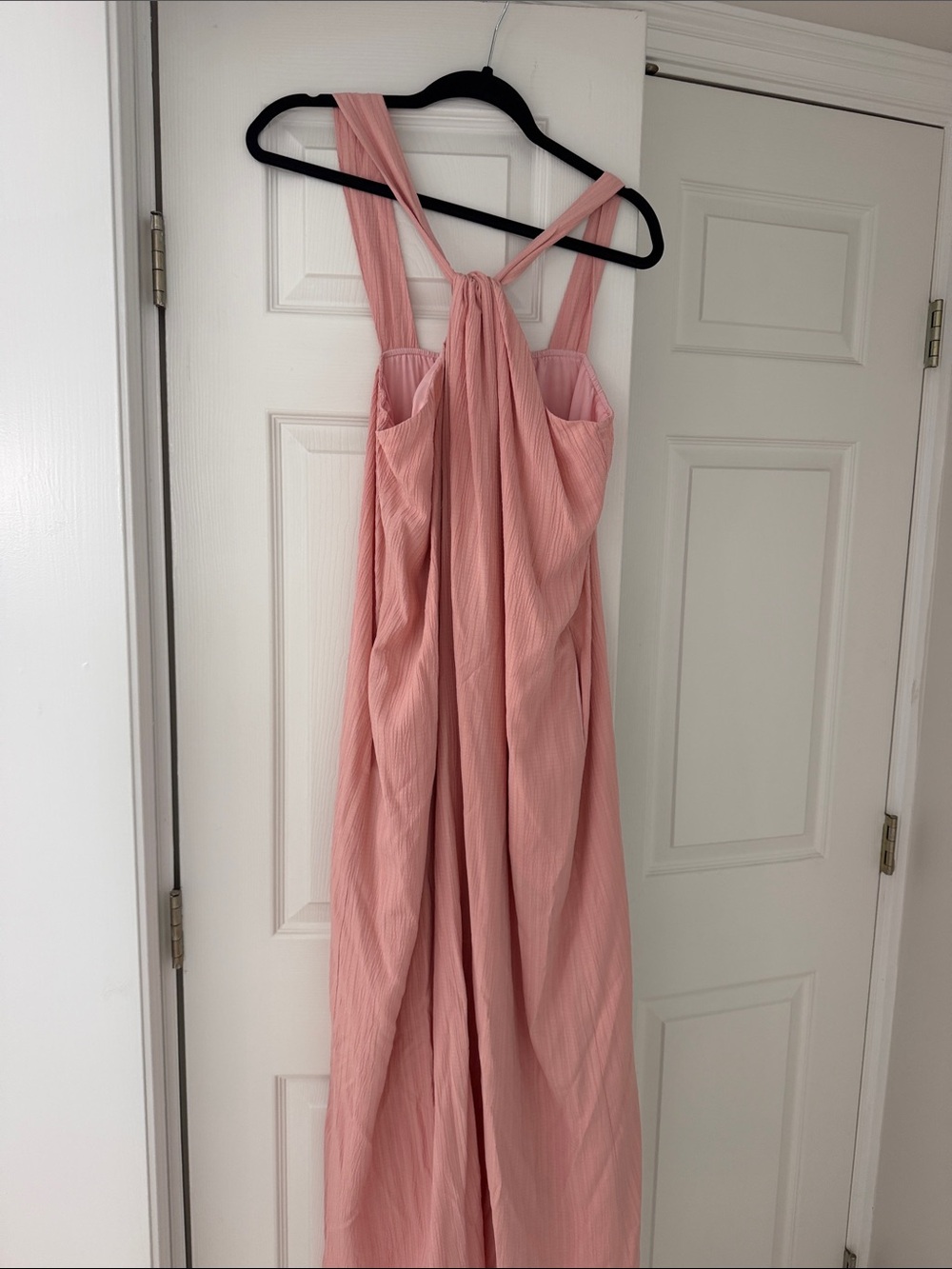 Soft Pink Tie-Back Sleeveless Chemise